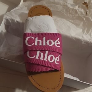 Chloe Kids Sandals in Pink and Brown